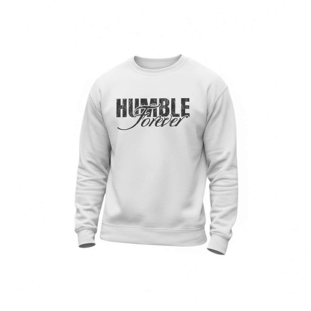 White Humble Crew Neck
